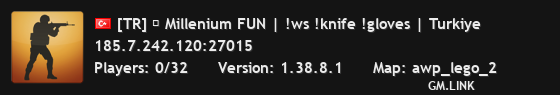 [TR] ✯ Millenium FUN | !ws !knife !gloves | Turkiye