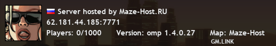 Server hosted by Maze-Host.RU