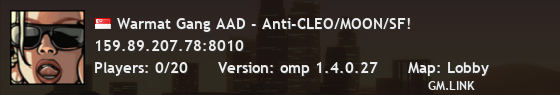 Warmat Gang AAD - Anti-CLEO/MOON/SF!