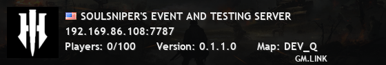 SOULSNIPER'S EVENT AND TESTING SERVER