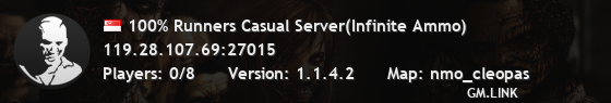 100% Runners Casual Server(Infinite Ammo)