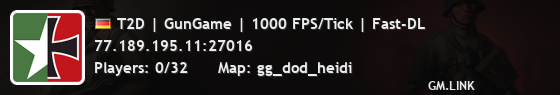 T2D | GunGame | 1000 FPS/Tick | Fast-DL
