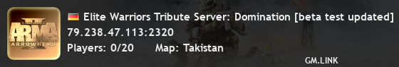 Elite Warriors Tribute Server: Domination [beta test updated]
