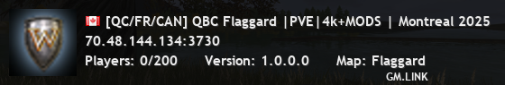 [QC/FR/CAN] QBC Flaggard |PVE|4k+MODS | Montreal 2025