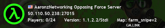 AaronzNetworking Opposing Force Server