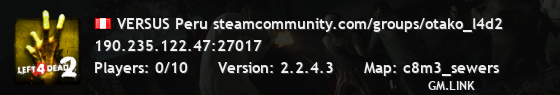 VERSUS Peru steamcommunity.com/groups/otako_l4d2