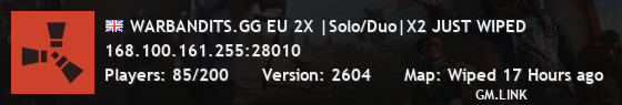 WARBANDITS.GG EU 2X |Solo/Duo|X2 JUST WIPED