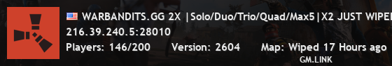 WARBANDITS.GG 2X |Solo/Duo/Trio/Quad/Max5|X2 JUST WIPED