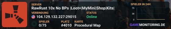 RawRust 10x No BPs |Loot+|MyMini|Shop|Kits|
