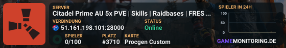 Citadel Prime AU 5x PVE | Skills | Raidbases | FRESH WIPE