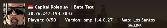 Capital Roleplay | Beta Test