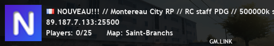 NOUVEAU!!! // Montereau City RP // RC staff PDG // 500000k star