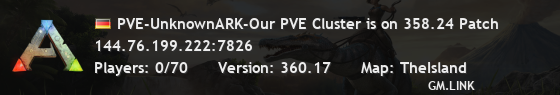 PVE-UnknownARK-Our PVE Cluster is on 358.24 Patch