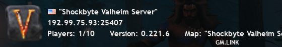"Shockbyte Valheim Server"