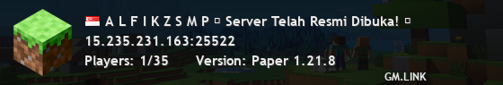 A L F I K Z S M P ⚔ Server Telah Resmi Dibuka! ⚔