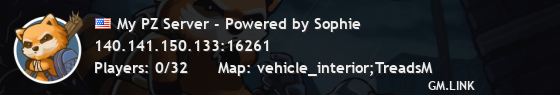 My PZ Server - Powered by Sophie