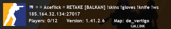 ▄ ▇ Aceflick ⭐ RETAKE [BALKAN] !skins !gloves !knife !ws