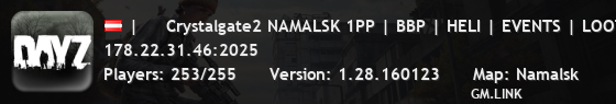 |     Crystalgate2 NAMALSK 1PP | BBP | HELI | EVENTS | LOOT+