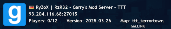 RyZoX | RzR32 - Garry's Mod Server - TTT