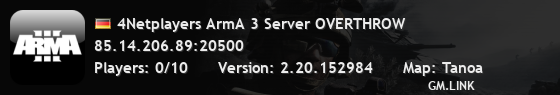 4Netplayers ArmA 3 Server OVERTHROW