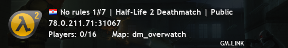 No rules 1#7 | Half-Life 2 Deathmatch | Public