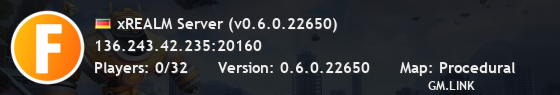 xREALM Server (v0.6.0.22650)