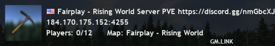 Fairplay - Rising World Server PVE https://discord.gg/nmGbcXJ9