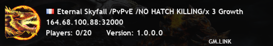 Eternal Skyfall /PvPvE /NO HATCH KILLING/x 3 Growth