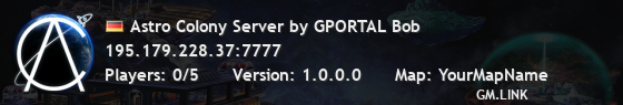 Astro Colony Server by GPORTAL Bob