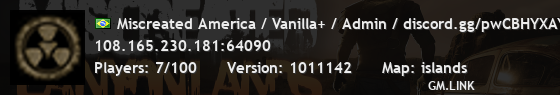 Miscreated America / Vanilla+ / Admin / discord.gg/pwCBHYXAYm