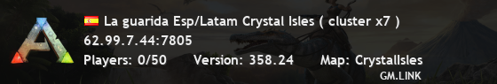 La guarida Esp/Latam Crystal Isles ( cluster x7 )