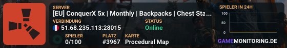 [EU] ConquerX 5x | Monthly | Backpacks | Chest Stacks | Telepor