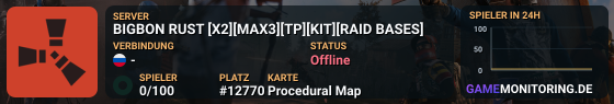 BIGBON RUST [X2][MAX3][TP][KIT][RAID BASES]