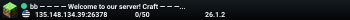 bb — — — — Welcome to our server! Craft — — — Join our Discord