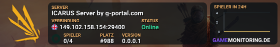 ICARUS Server by g-portal.com