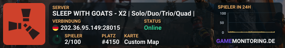 SLEEP WITH GOATS - X2 | Solo/Duo/Trio/Quad |