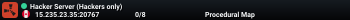 Hacker Server (Hackers only)