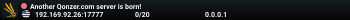 Another Qonzer.com server is born!