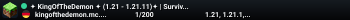 ✦ KingOfTheDemon ✦ (1.21 - 1.21.11)✦ | Survival |