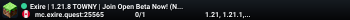 Exire | 1.21.8 TOWNY | Join Open Beta Now! (No Reset)