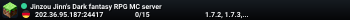 Jinzou Jinn's Dark fantasy RPG MC server
