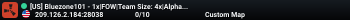 [US] Bluezone101 - 1x|FOW|Team Size: 4x|Alphaloot|Water|Boats