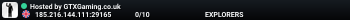 Hosted by GTXGaming.co.uk