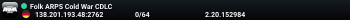 Folk ARPS Cold War CDLC