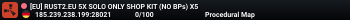 [EU] RUST2.EU 5X SOLO ONLY SHOP KIT (NO BPs) X5