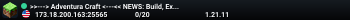 >>---> Adventura Craft <---<< NEWS: Build, Explore, Survive Together