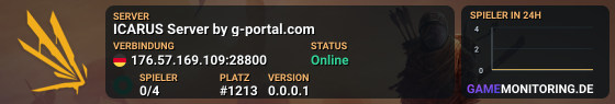 ICARUS Server by g-portal.com