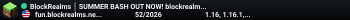 BlockRealms │ SUMMER BASH OUT NOW! blockrealms.net│ Updates discord.gg/blockrealms