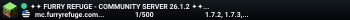 ▬▬▬▬ Furry Refuge Community Server 26.1.2 ▬▬▬▬ -----------Everyone is welcome!-----------