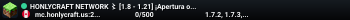 HONLYCRAFT NETWORK 〻 [1.8 - 1.21] ¡Apertura oficial!